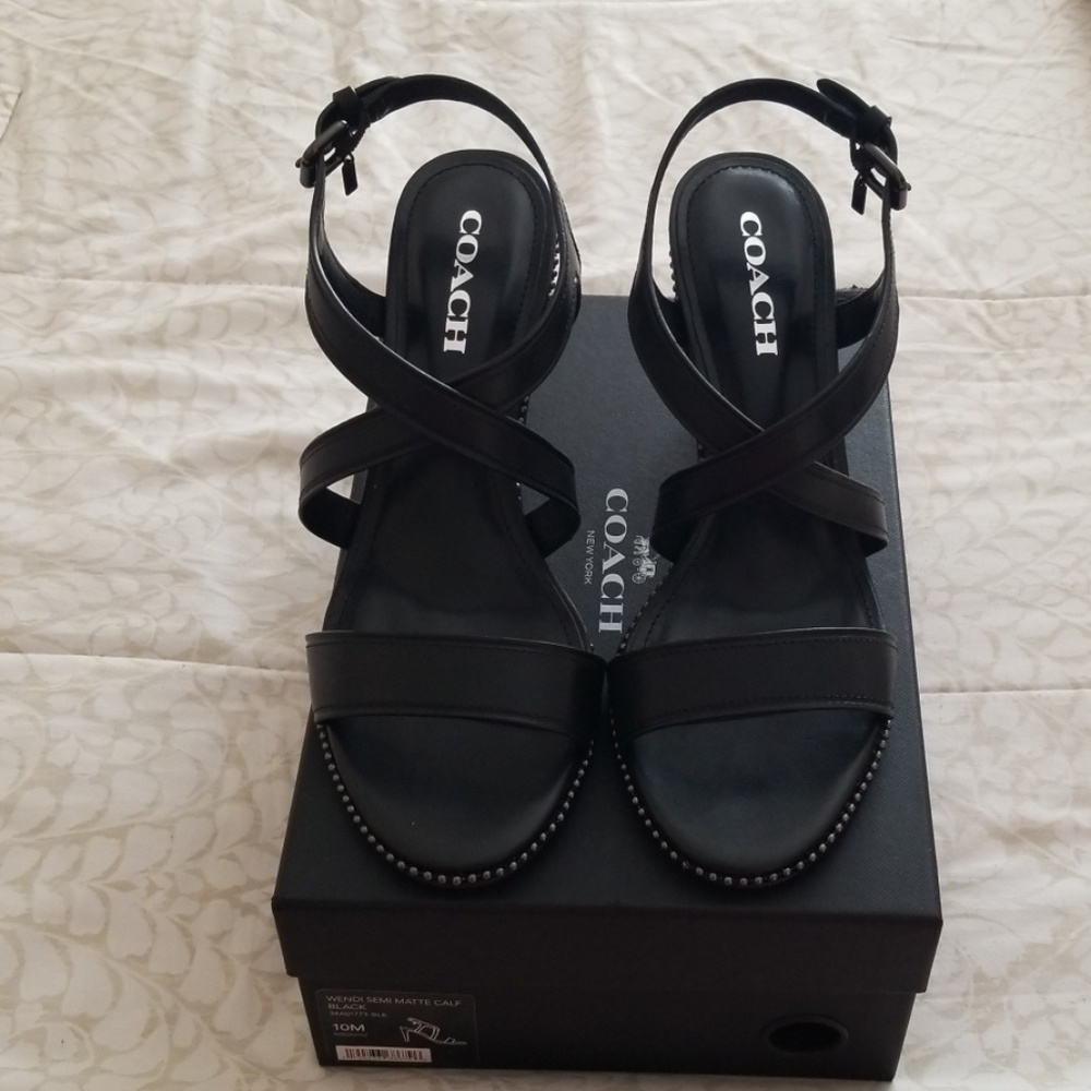 Wendi semi matte calf black heels